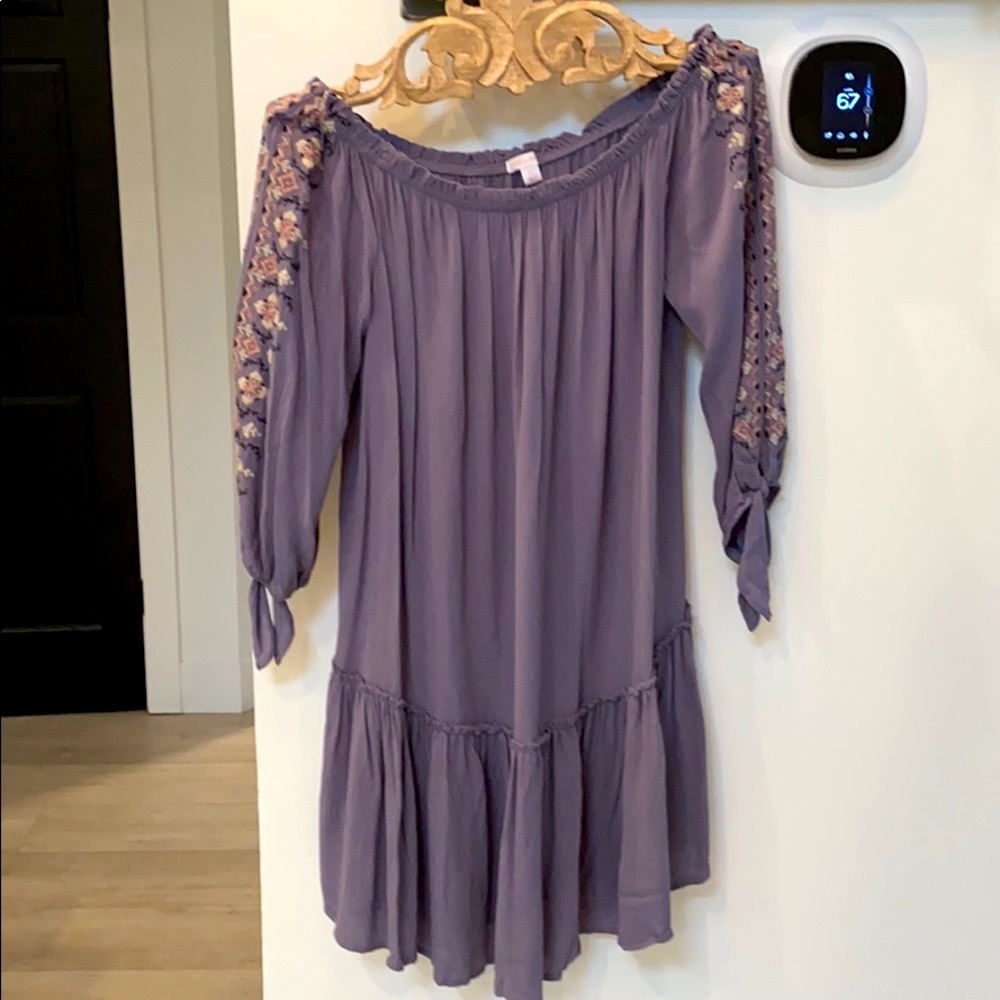 OFF SHOULDER • boho dress with embroidery
